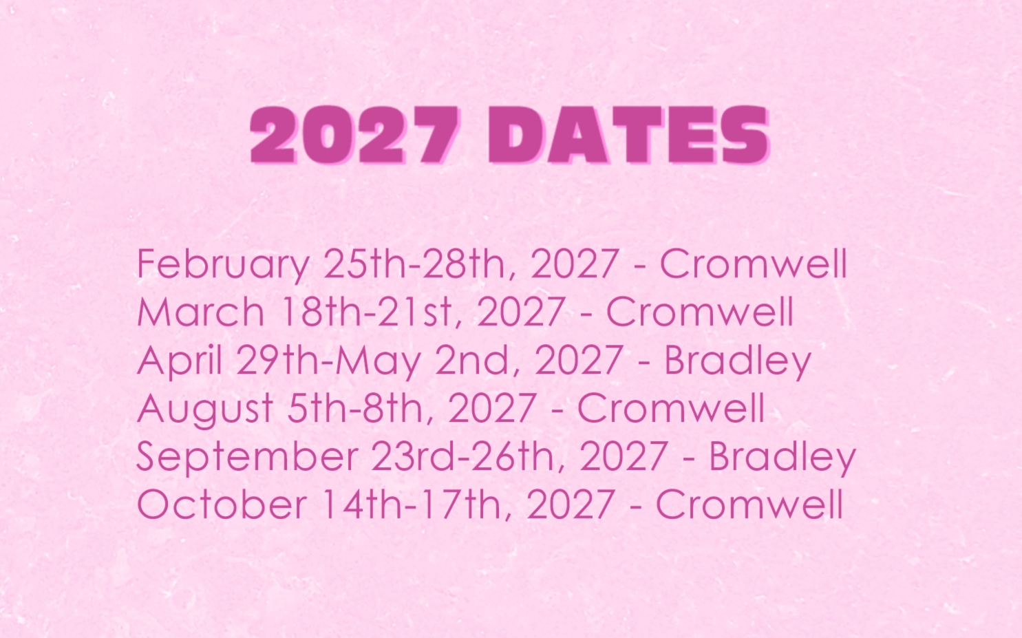 2027dates